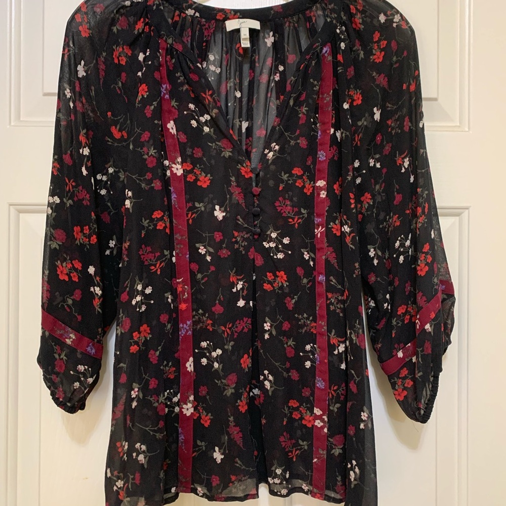 Jolie Silk Floral Blouse